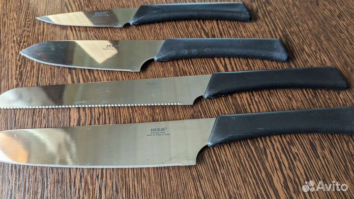 Икеа. Набор кухонных ножей с подставкой
