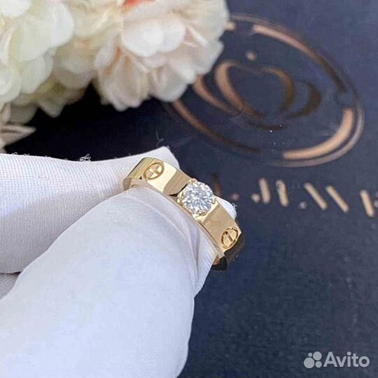 Cartier Love Solitaire Желтое золото, бриллиант 0,27ct