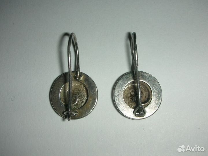 Серьги, серебро 875 пробы, винтаж, СССР