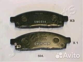 Колодки торм. дисковые pa504af Japanparts