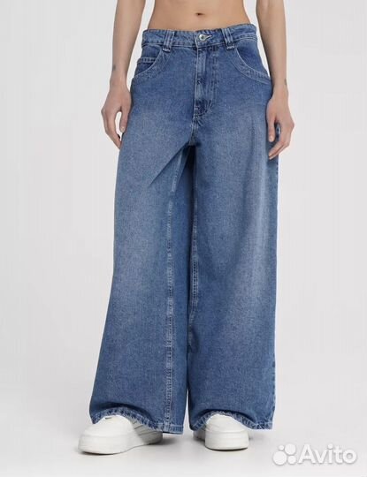 Джинсы очень широкие y2k
