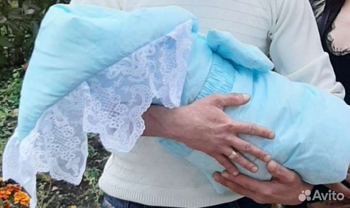 Конверт одеяло на выписку весна/осень
