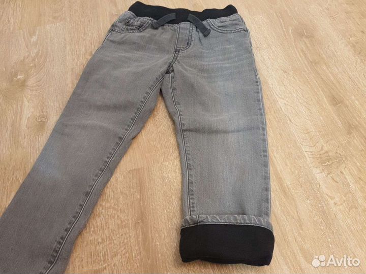Утепленные джинсы на мальчика 116
