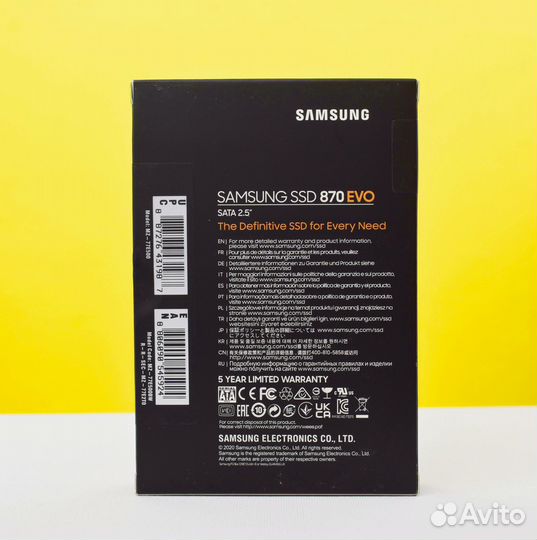 SSD накопитель samsung 870 EVO 500GB 2,5