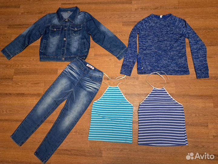 Пакет вещей на девочку рост 134-140