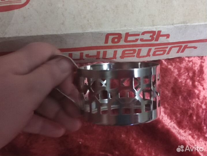 Подстаканники СССР мельхиор чайный набор Армения