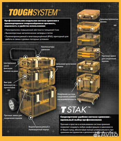 Кейс Модуль Ящик Чемодан Органайзер Tstak DeWalt