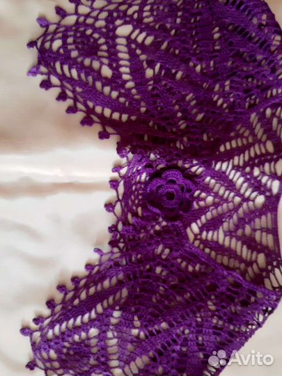 Вязаный воротник