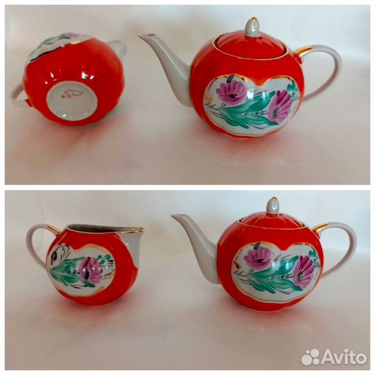 Чайник, сливочник Дулево, Хайта