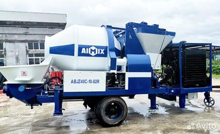 Дизельная бетономешалка с насосом Aimix abjz40С