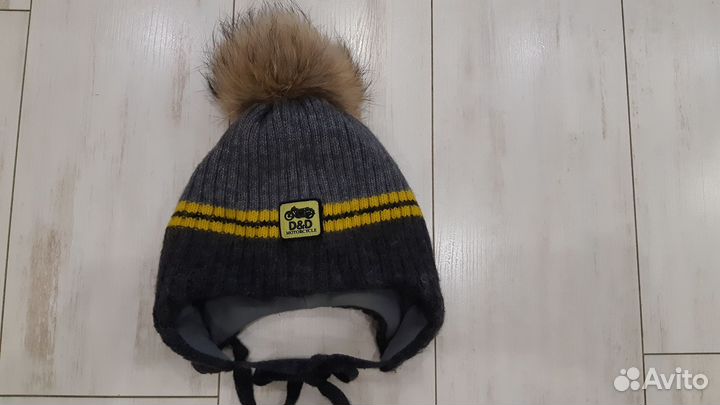 Зимняя шапка для мальчика (размер 52-54)