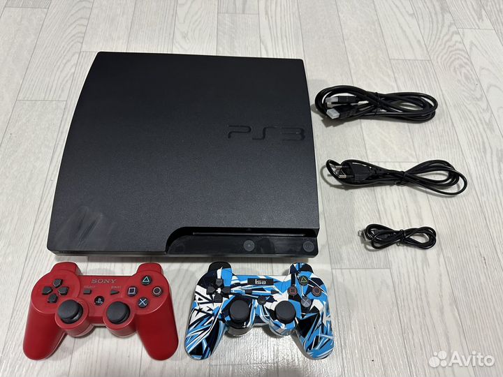 Sony PlayStation 3 slim 320gb прошитая + игры