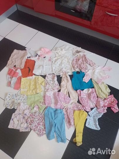 Вещи детские пакетом 0-2 года