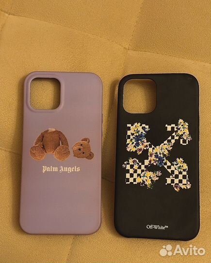 Чехол на iPhone 12 Pro Max Off-White, Palm Angels