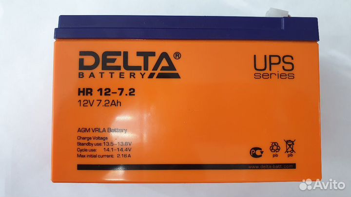Аккумулятор delta 12-7,2 (12V 7200mAh)