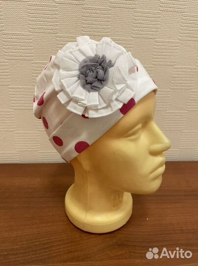 Шапка для девочки 52-54 весна-лето ноаая