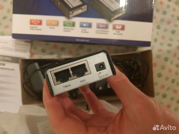 Удленитель dvi и аудио aten VE600A
