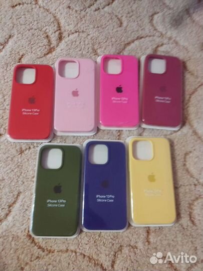 Чехлы Silicone Case и Alcantara на все iPhone