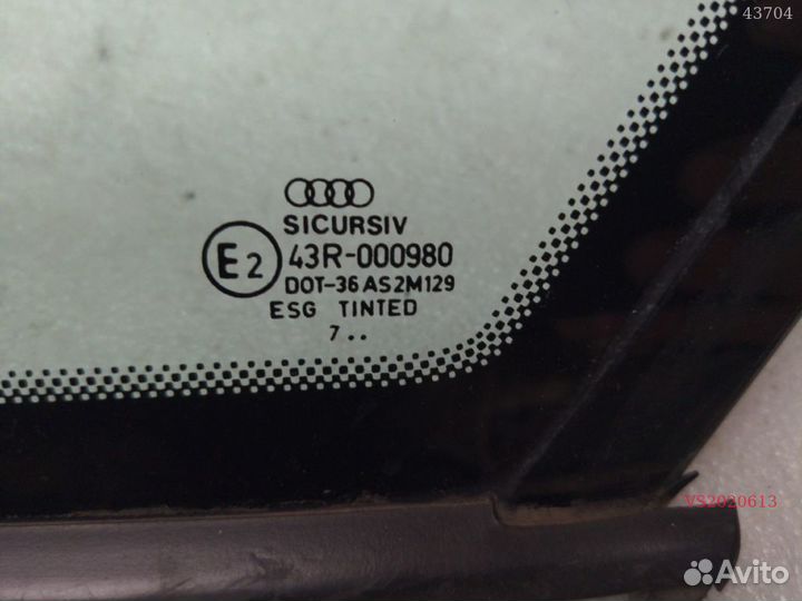 Стекло кузова audi A6 C5 заднее правое глухое