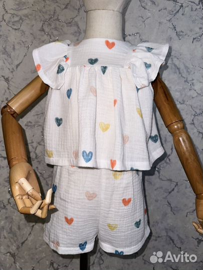 Костюм из муслина детский для девочек