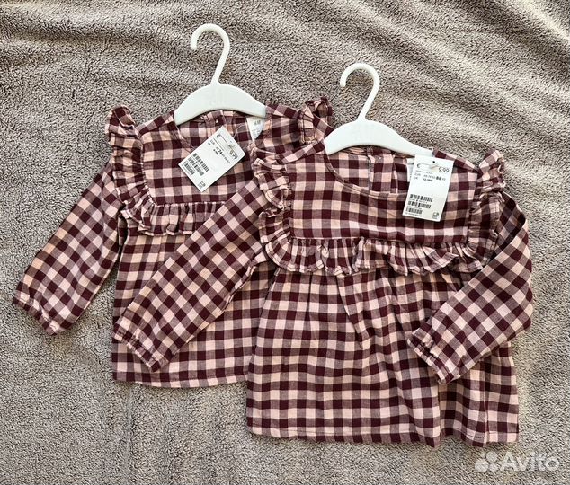 Платье туника hm, 74 и 86 размер