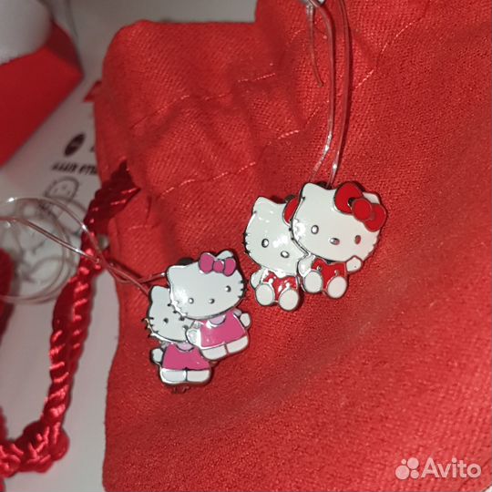 Серьги для девочки Hello kitty