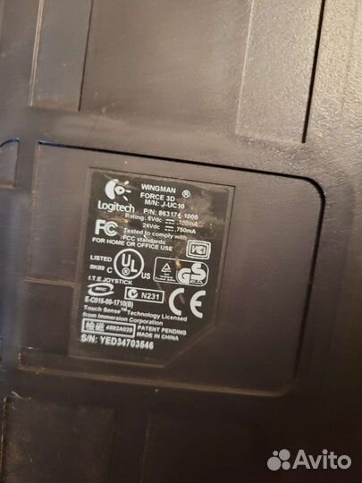 Джойстик logitech wingman force 3d