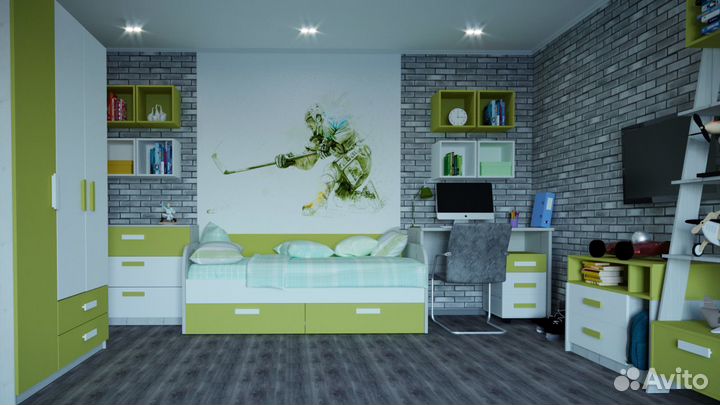 Полка навесная Сканди П3