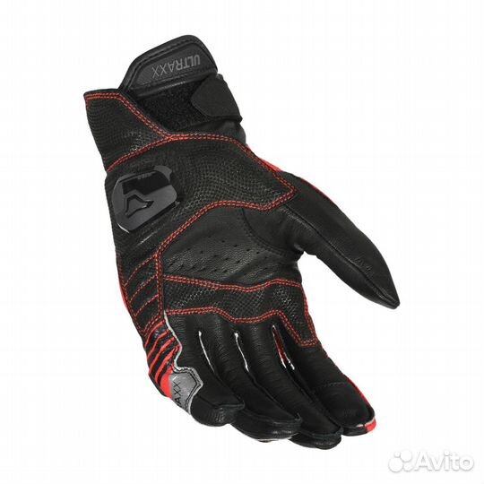 Motorradhandschuhe Macna Ultraxx Schwarz-Rot Красный