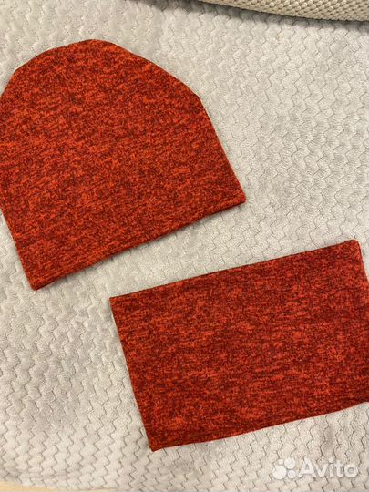 Комплект шапка и шарф женский