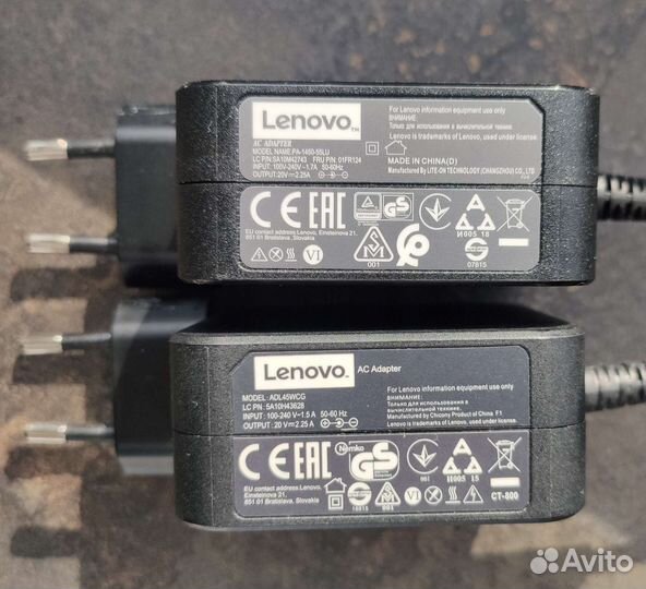 Блок питания Lenovo, кабель