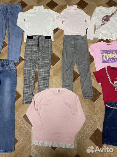 Вещи пакетом на девочку 140 146
