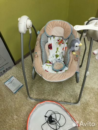 Детские электро качели Nuovita Migliore + шезлонг