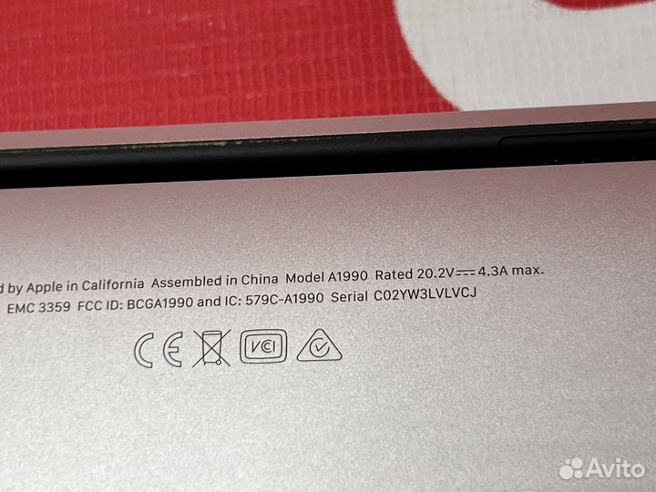 Apple macbook pro 15 2019 i9/500GB/хорошая батарея