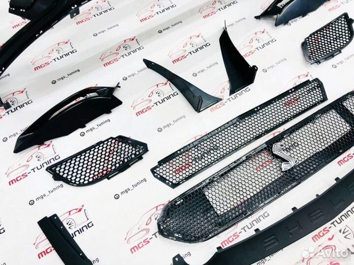 Бампер Ford Mustang в стиле GT500 2017+