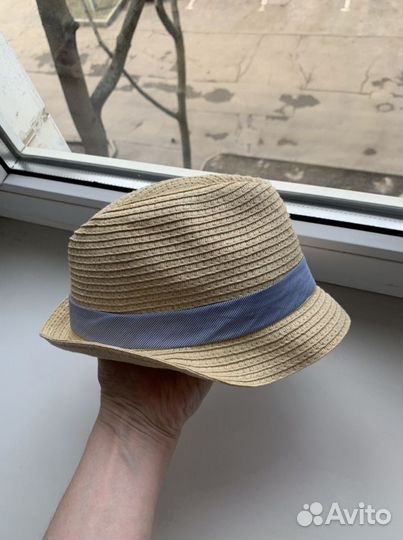 Соломенная шляпа 3-6 месяцев