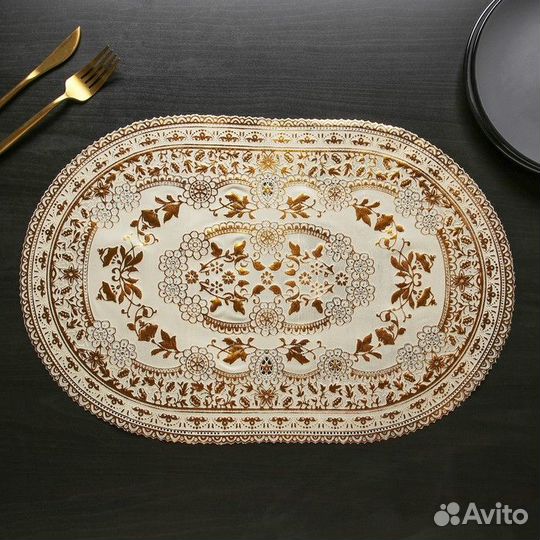 Набор салфеток ажурных Доляна «Веер», 4630 см, 4 ш