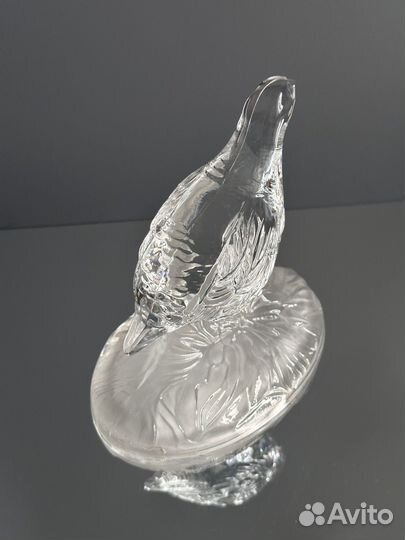 Хрустальная фигурка птицы винтаж франция