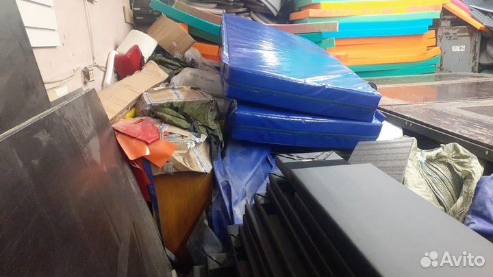 Мат страховочный зона приземления обкладки батут