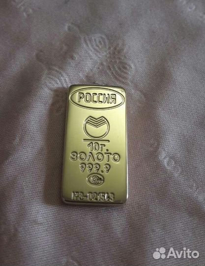 Золотой слиток Сбербанк копия