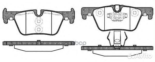 Колодки торм.зад. 1476.00 Remsa