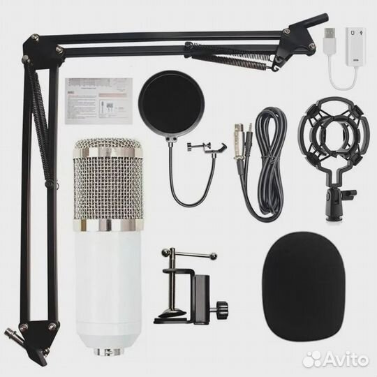 Микрофон конденсаторный BM800 новый