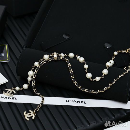 Chanel цепочка чокер с жемчугом ожерелье NEW