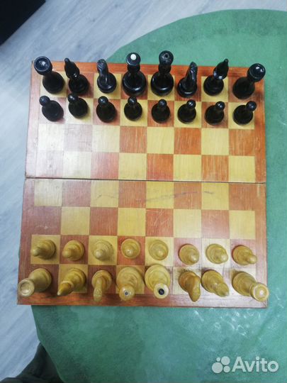 Шахматы СССР дерево + пластик