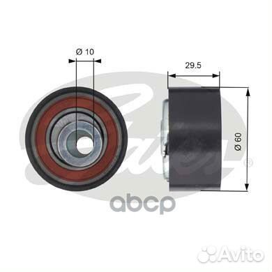 Натяжной ролик привода грм PowerGrip T43147 Gates