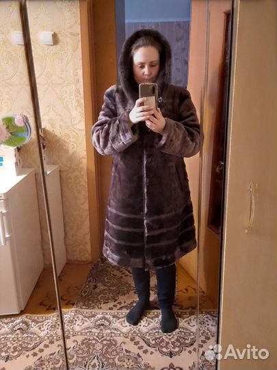 Шуба мутон