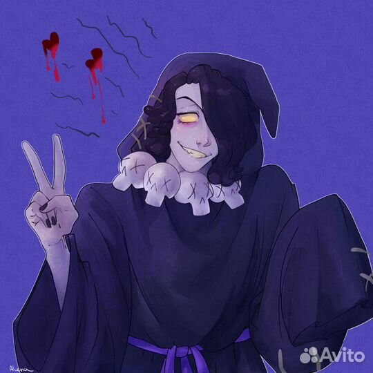 Арт в аниме-стиле на заказ