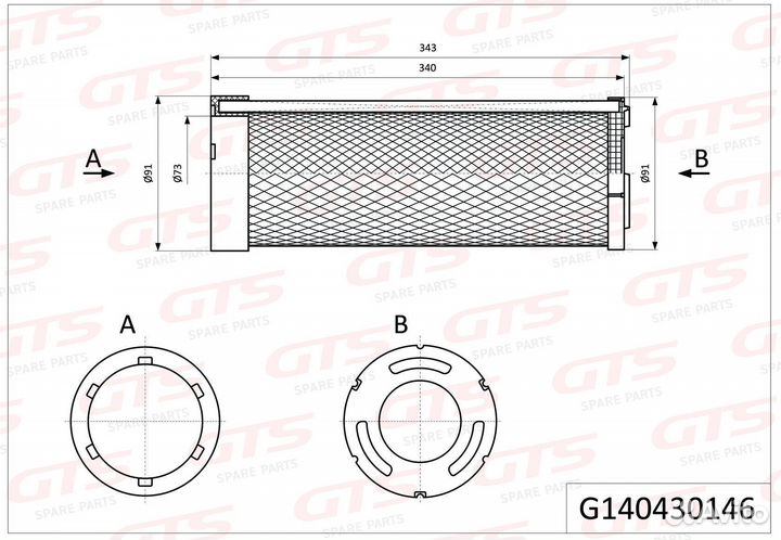 Фильтр воздушный 42R01H0P07