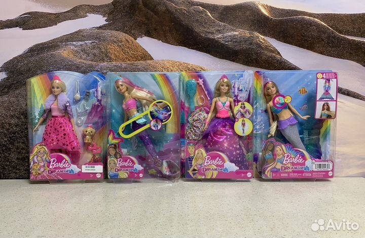 Новые куклы Барби русалочки и принцесса
