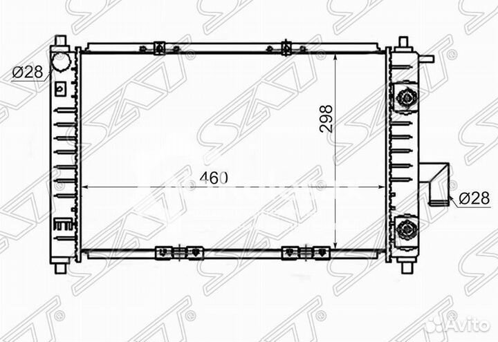 Радиатор daewoo matiz/chery QQ 0.8/1.0 00
